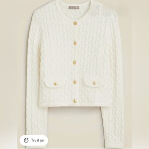 J Crew Odette Cable Knit Sweater